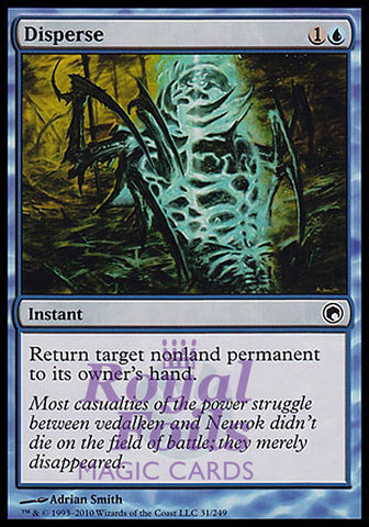 Disperse 4x FOIL SOM MTG Scars of Mirrodin Common MINT blue