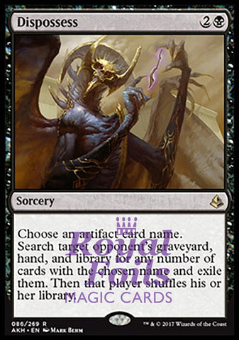 Dispossess 2x FOIL AKH MTG Amonkhet Rare MINT black