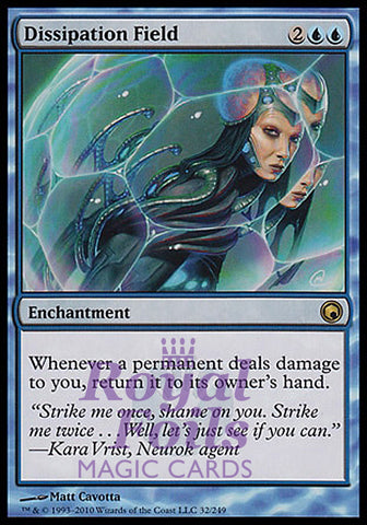 Dissipation Field 1x FOIL SOM MTG Scars of Mirrodin Rare MINT blue
