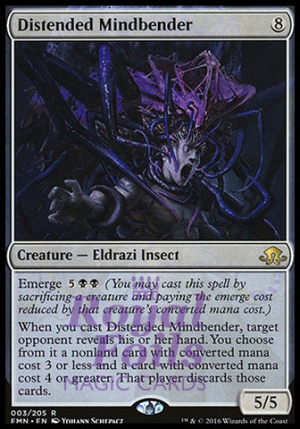 **1x FOIL Distended Mindbender** EMN MTG Eldritch Moon Rare MINT colorless