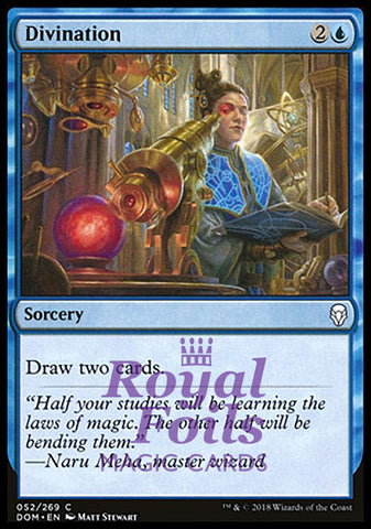 Divination  4x FOIL DOM MTG Dominaria Common MINT blue