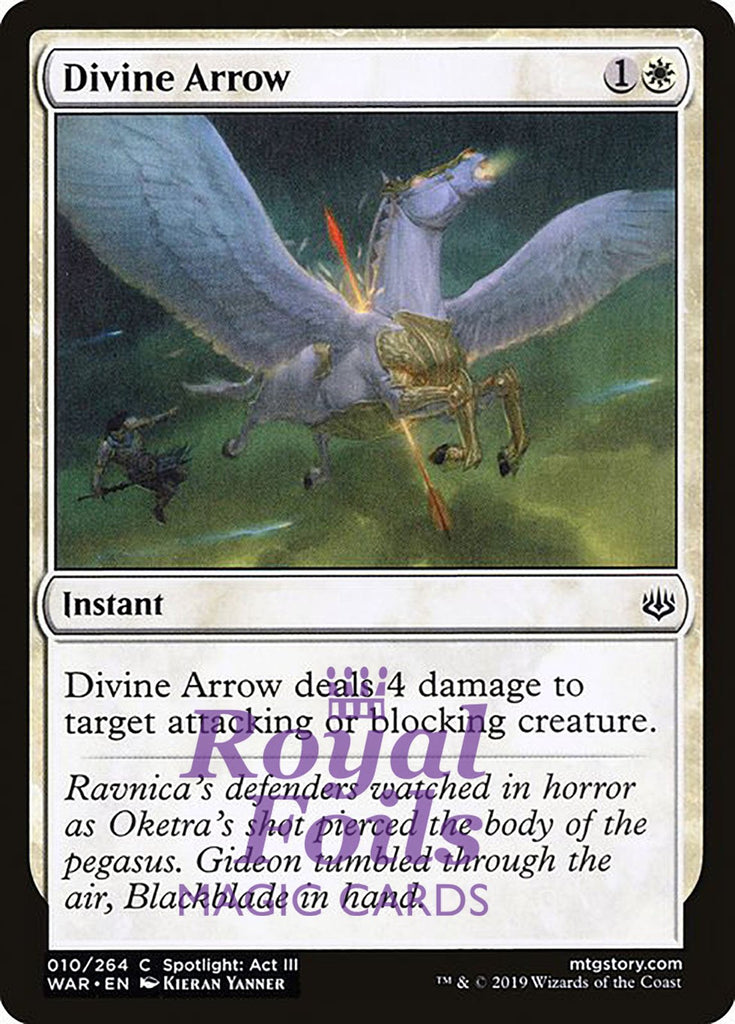 Divine Arrow 3x FOIL WAR MTG War of the Spark Common MINT white