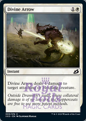 Divine Arrow 4x FOIL IKO MTG Ikoria Common MINT white