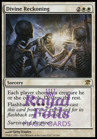 Divine Reckoning 1x FOIL ISD MTG Innistrad Rare NM white