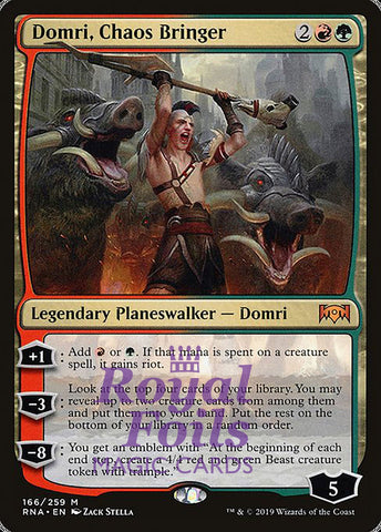 Domri-Chaos-Bringer 1x FOIL RNA MTG Ravnica Allegiance Mythic MINT red green
