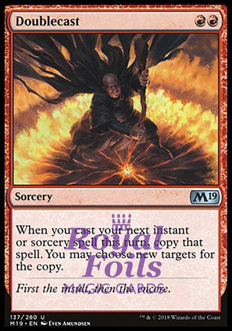 Doublecast 2x FOIL M19 MTG Core Set 2019 Uncommon MINT red