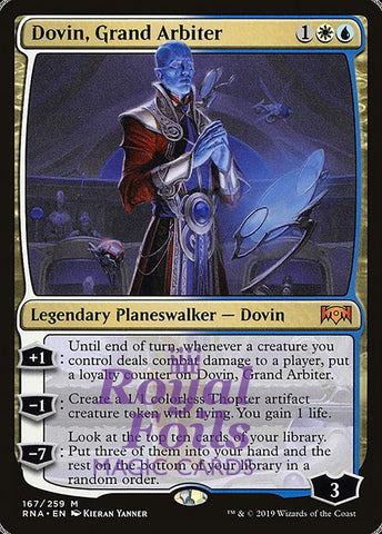 Dovin, Grand Arbiter 1x FOIL RNA MTG Ravnica Allegiance Mythic MINT white blue