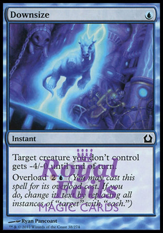 Downsize 4x FOIL RTR MTG Return to Ravnica Common MINT blue