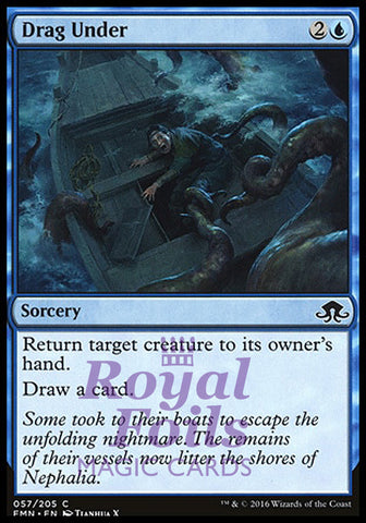 Drag Under 4x FOIL EMN MTG Eldritch Moon Common MINT blue