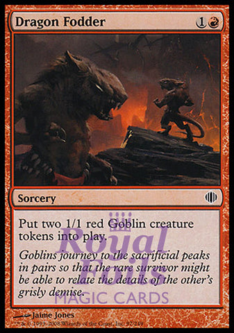 **2x FOIL Dragon Fodder** ALA MTG Shards of Alara Common NM red sorcery