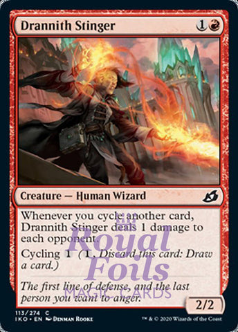 **4x FOIL Drannith Stinger** IKO MTG Ikoria Common MINT red