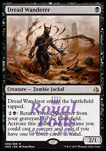 **1x FOIL Dread Wanderer** AKH MTG Amonkhet Rare MINT black