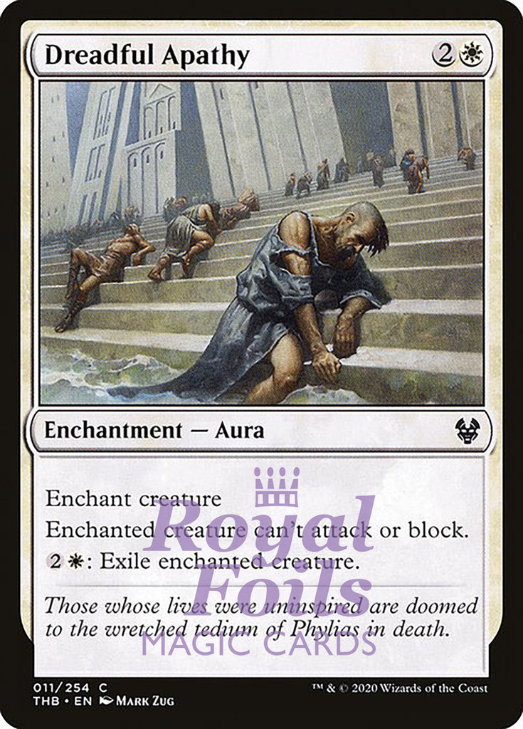 Dreadful Apathy 4x FOIL THB MTG Theros Beyond Death Common MINT white