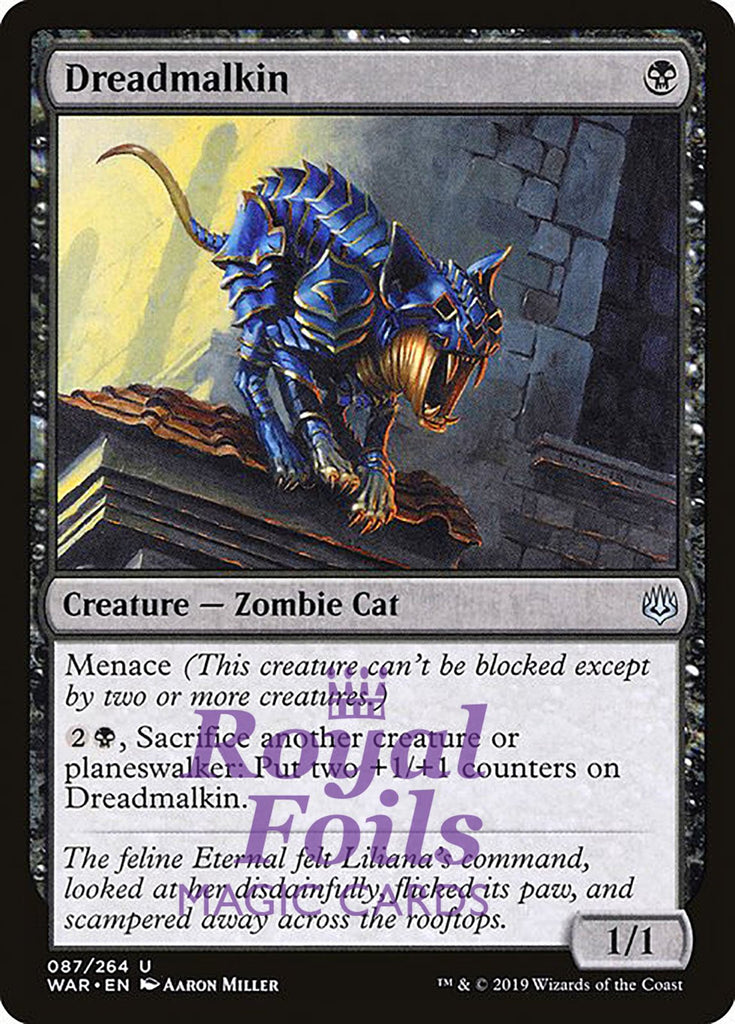 Dreadmalkin 3x FOIL WAR MTG War of the Spark Uncommon MINT black