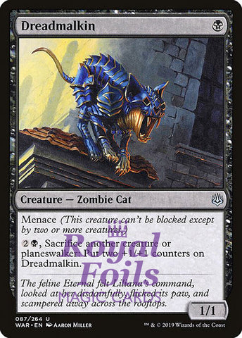 Dreadmalkin 3x FOIL WAR MTG War of the Spark Uncommon MINT black