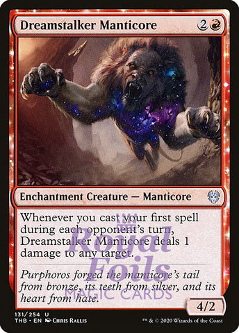 Dreamstalker Manticore 4x FOIL THB MTG Theros Beyond Death Uncommon MINT red