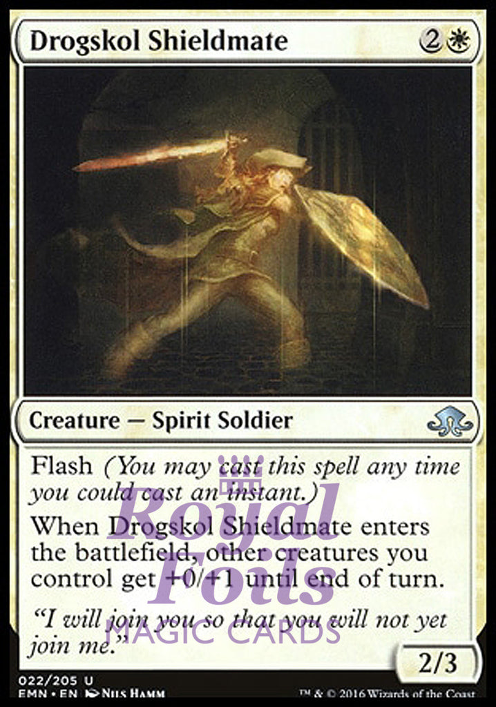 Drogskol Shieldmate 4x FOIL EMN MTG Eldritch Moon Uncommon MINT white
