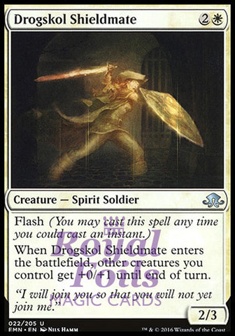 Drogskol Shieldmate 4x FOIL EMN MTG Eldritch Moon Uncommon MINT white