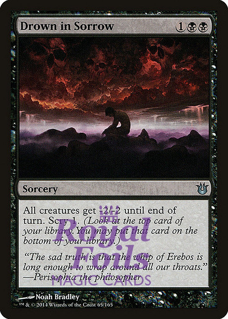 **2x FOIL Drown in Sorrow** BNG MTG Born of the Gods Uncommon MINT black