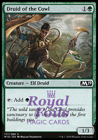 Druid of the Cowl 4x FOIL M19 MTG Core Set 2019 Common MINT green