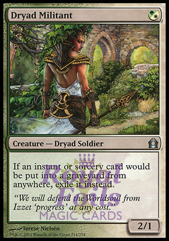 Dryad Militant 1x FOIL RTR MTG Return to Ravnica Uncommon MINT green white
