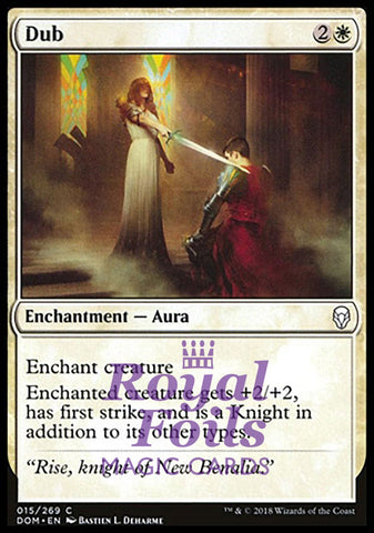 Dub 4x FOIL DOM MTG Dominaria Common MINT white
