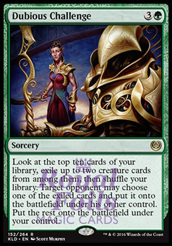 Dubious Challenge 2x FOIL KLD MTG Kaladesh Rare MINT green