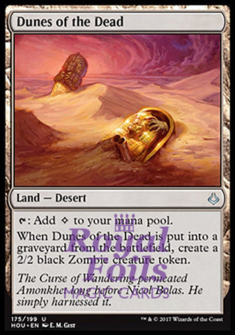 **2x FOIL Dunes of the Dead** HOU MTG Hour of Devastation Uncommon MINT land