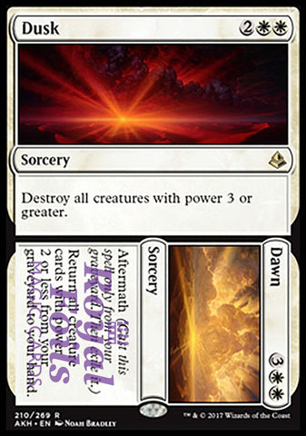 Dusk // Dawn 1x FOIL AKH MTG Amonkhet Rare MINT white