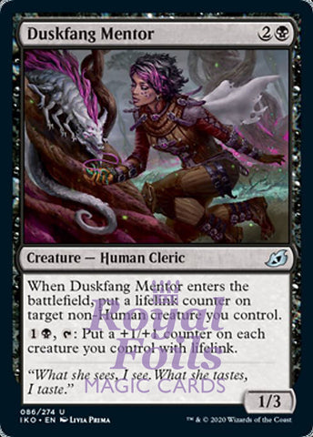 Duskfang Mentor 4x FOIL IKO MTG Ikoria Uncommon MINT black