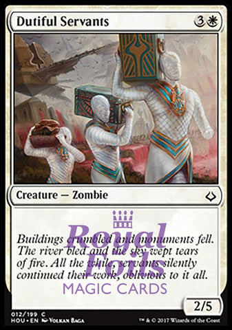 Dutiful Servants 4x FOIL HOU MTG Hour of Devastation Common MINT white