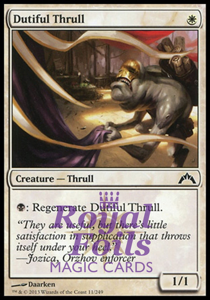 Dutiful Thrull 4x FOIL GTC MTG Gatecrash Common MINT white