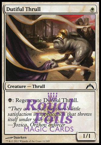 **4x FOIL Dutiful Thrull** GTC MTG Gatecrash Common MINT white