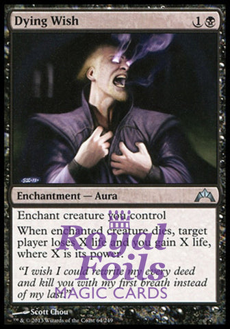 Dying Wish 1x FOIL GTC MTG Gatecrash Uncommon MINT black