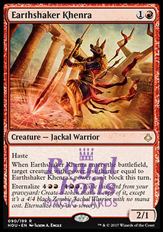 Earthshaker Khenra 3x FOIL HOU MTG Hour of Devastation Rare MINT red
