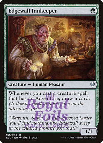Edgewall Innkeeper 2x FOIL ELD MTG Throne of Eldraine Uncommon MINT green