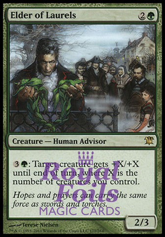 Elder-of-Laurels 2x FOIL ISD MTG Innistrad Rare MINT green