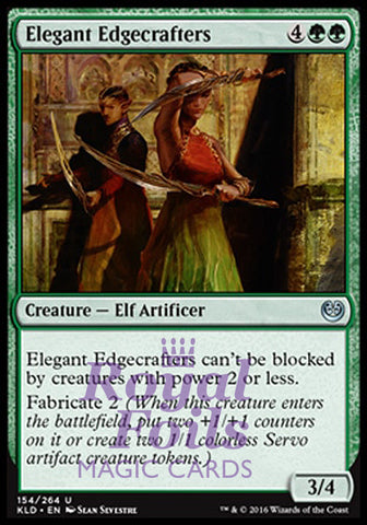 Elegant Edgecrafters 4x FOIL KLD MTG Kaladesh Uncommon MINT green