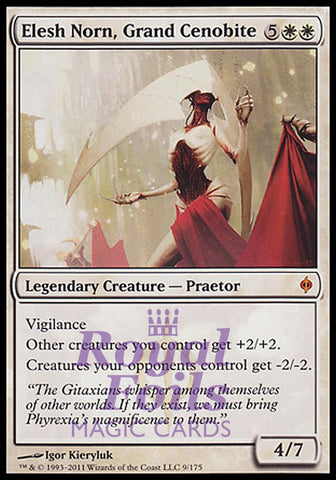 **1x FOIL Elesh Norn Grand Cenobite** NPH MTG New Phyrexia Mythic MINT white