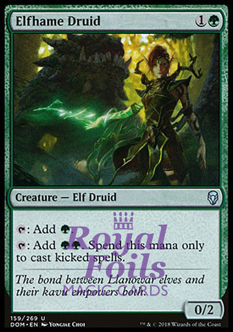 Elfhame Druid 2x FOIL DOM MTG Dominaria Uncommon MINT green