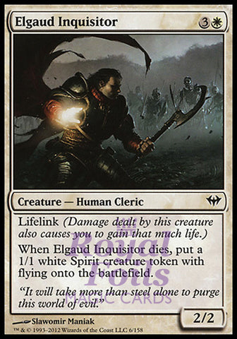 Elgaud Inquisitor 4x FOIL DKA MTG Dark Ascension Common MINT white