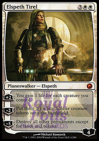 **1x FOIL Elspeth Tirel** SOM MTG Scars of Mirrodin Mythic NM white