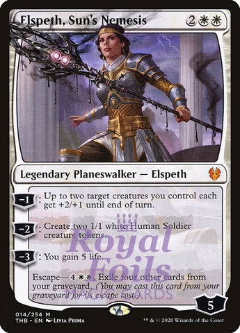 Elspeth, Sun's Nemesis 1x FOIL THB MTG Theros Beyond Death Mythic MINT white