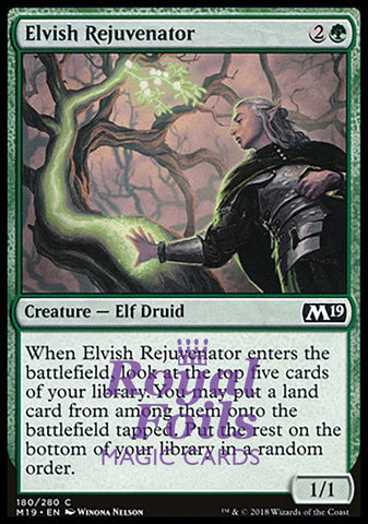 Elvish Rejuvenator 2x FOIL M19 MTG Core Set 2019 Common MINT green