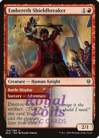 Embereth Shieldbreaker 4x FOIL ELD MTG Throne of Eldraine Uncommon MINT red