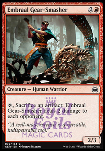 **4x FOIL Embraal Gear-Smasher** AER MTG Aether Revolt Common MINT red