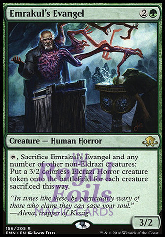 Emrakul's Evangel 2x FOIL EMN MTG Eldritch Moon Rare MINT green