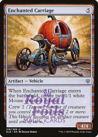 Enchanted Carriage 4x FOIL ELD MTG Throne of Eldraine Uncommon MINT artifact