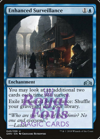 Enhanced Surveillance 1x FOIL GRN MTG Guilds of Ravnica Uncommon MINT blue