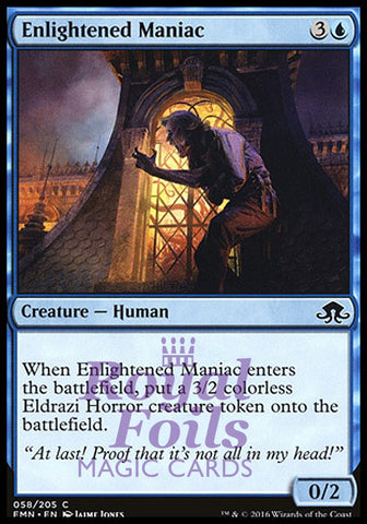 Enlightened Maniac 4x FOIL EMN MTG Eldritch Moon Common MINT blue